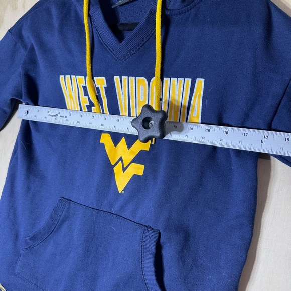 Women's Colosseum Navy West Virginia Mountaineers Tunic Pullover Hoodie - Picture 5 of 8